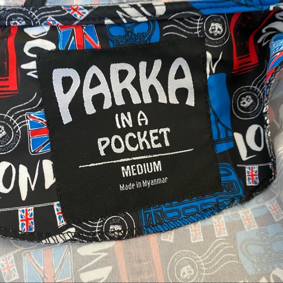 PARKA IN A POCKET Jacket Souvenir LONDON Novelty M - Picture 9 of 9